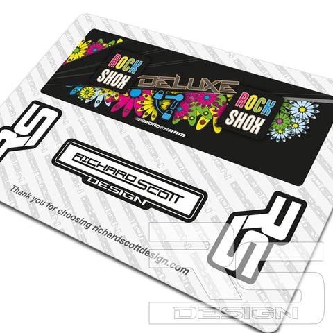 ROCKSHOX DELUXE STYLE FLOWERPOWER DECAL KIT