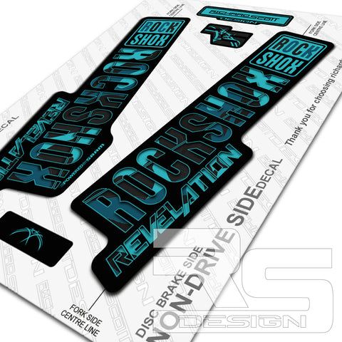 2018 ROCKSHOX REVELATION YETI CAMO DECAL KIT