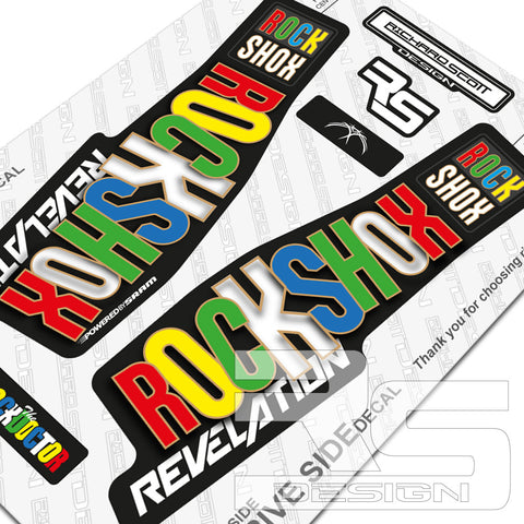 2018 STYLE ROCKSHOX REVELATION ROCKDOCTOR DECAL KIT