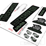 ROCKSHOX BLUTO 'ONE' DECALS