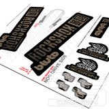 ROCKSHOX BLUTO 'ONE' DECALS