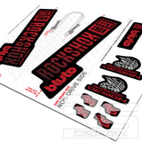 ROCKSHOX BLUTO 'ONE' DECALS