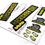 ROCKSHOX BLUTO 'ONE' DECALS