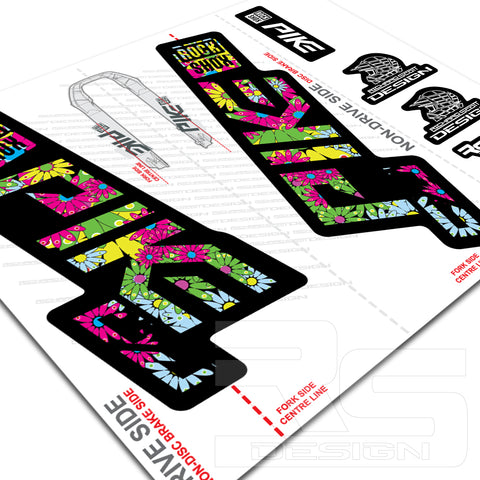 21 PIKE DJ 'FLOWER POWER' DECALS