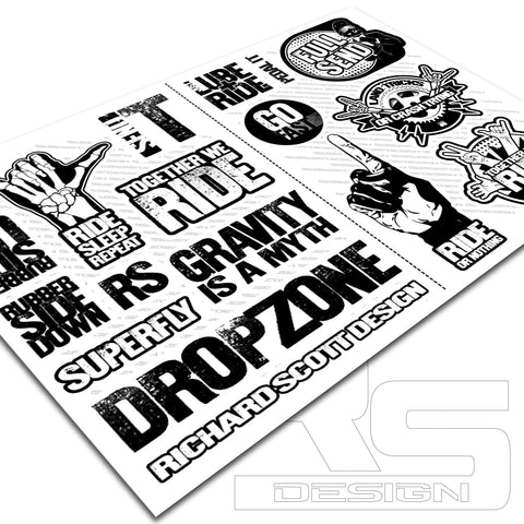 MEGA A4 STICKER SHEET 2