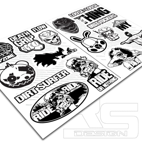 MEGA A4 STICKER SHEET 3