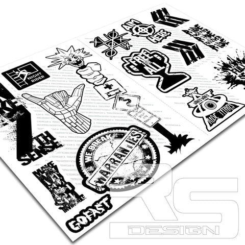 MEGA A4 STICKER SHEET 4