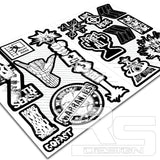 MEGA A4 STICKER SHEET 4