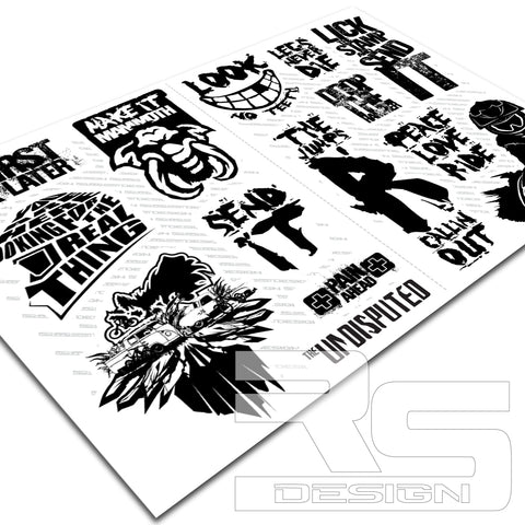 MEGA A4 STICKER SHEET 5