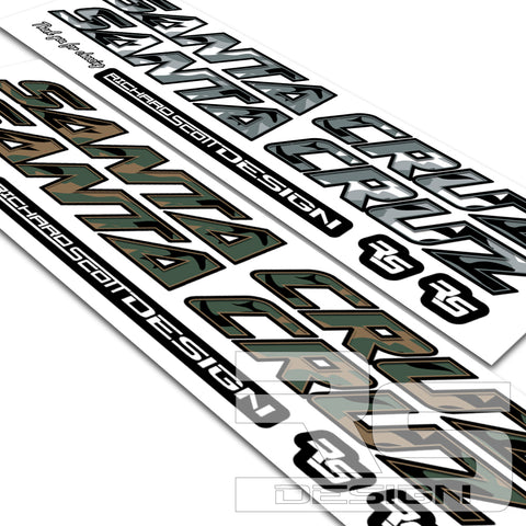 SANTA CRUZ CAMO DECAL KIT