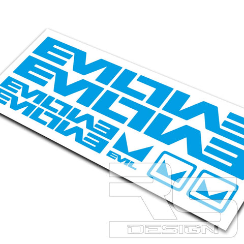 EVIL LOGO FRAME DECAL KIT