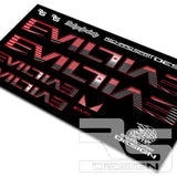 EVIL 'RISING SUN' FRAME DECAL KIT