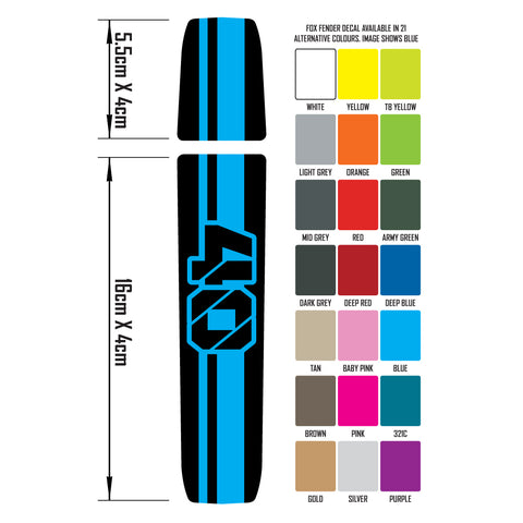 40 FENDER DECAL STRIPES