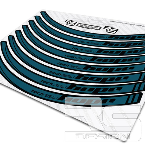 HOPE STYLE TECH 35W YETI RIM DECAL SET
