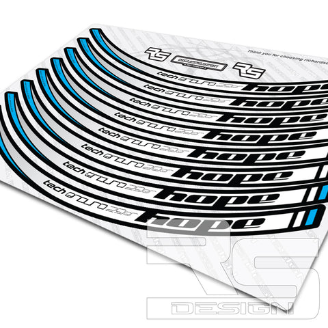 HOPE STYLE TECH ENDURO 29ER RIM DECAL SET