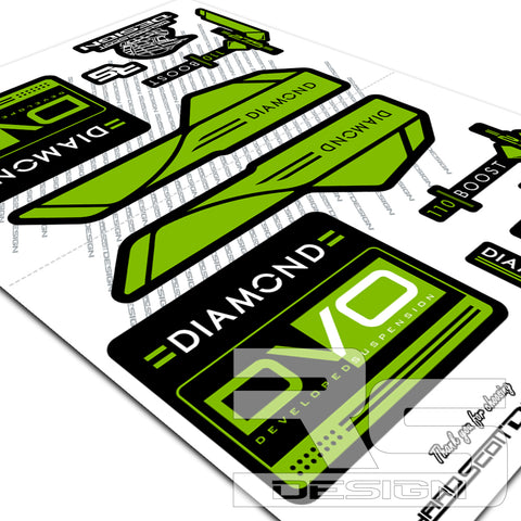 DVO DIAMOND BOOST ONE DECALS
