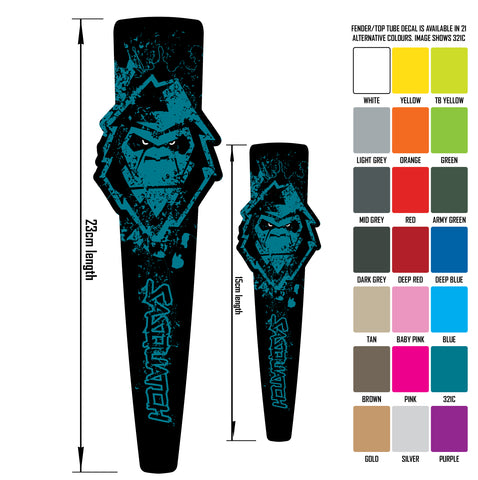 SASQUATCH FENDER/TOP TUBE DECALS