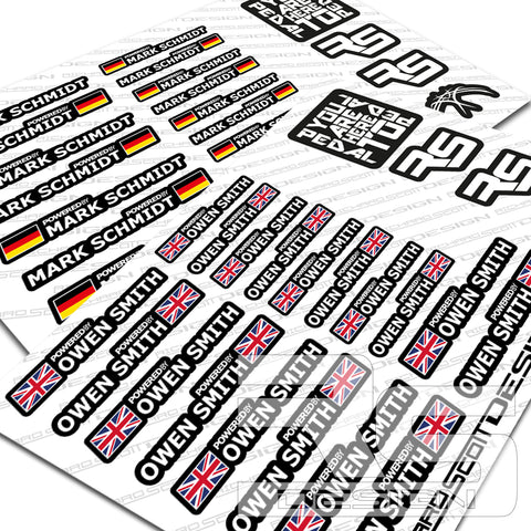 RIDER.I.D DECAL/STICKER SHEET E