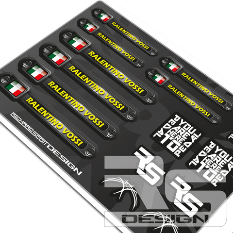 RIDER I.D DECAL SHEET C