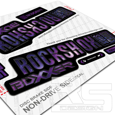 ROCKSHOX GALAXY DECAL KITS