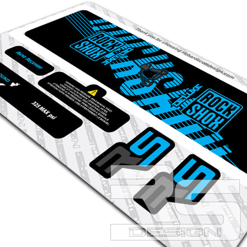 2018 ROCKSHOX DELUXE STYLE DECAL KIT