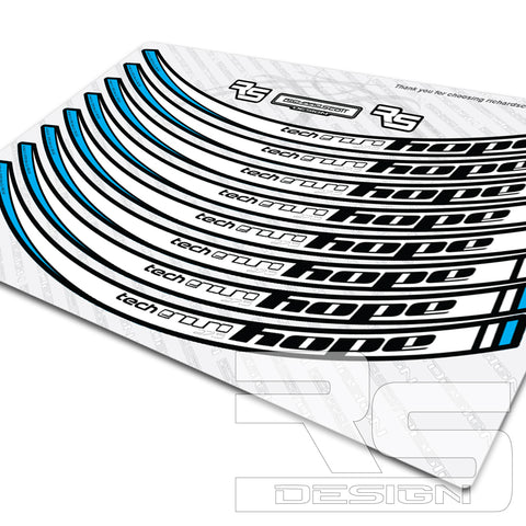 HOPE STYLE TECH ENDURO WHEEL RIM DECAL SET