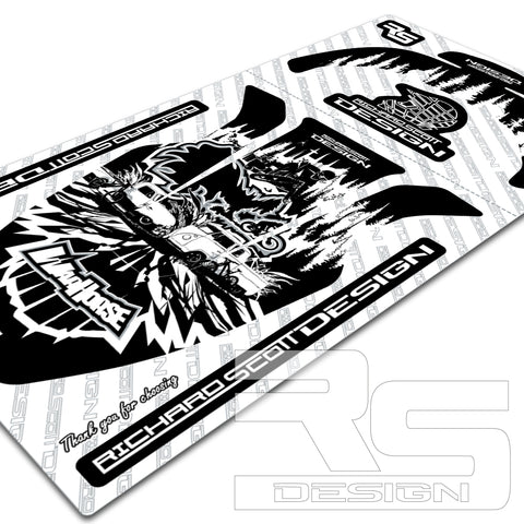 WARHORSE SYNCROS FORK FENDER DECAL