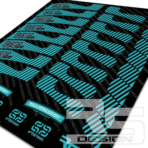 E-THIRTEEN TRSr CARBON WHEEL DECALS