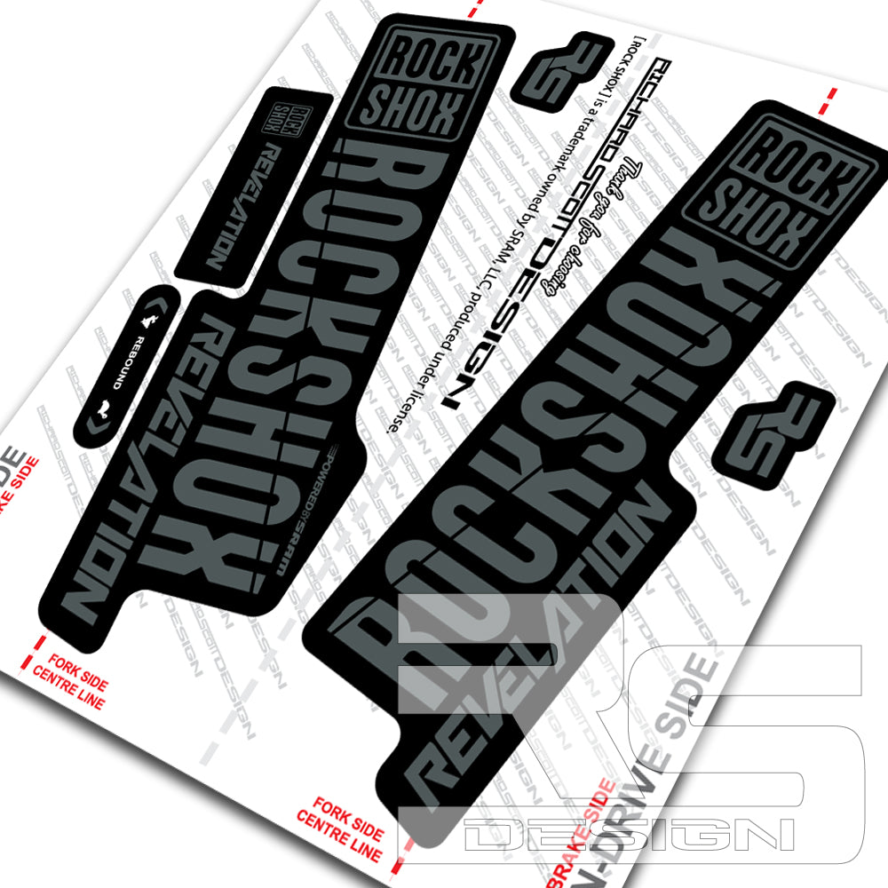 '18 ROCKSHOX REVELATION 'ONE' DECALS – Richard Scott Design