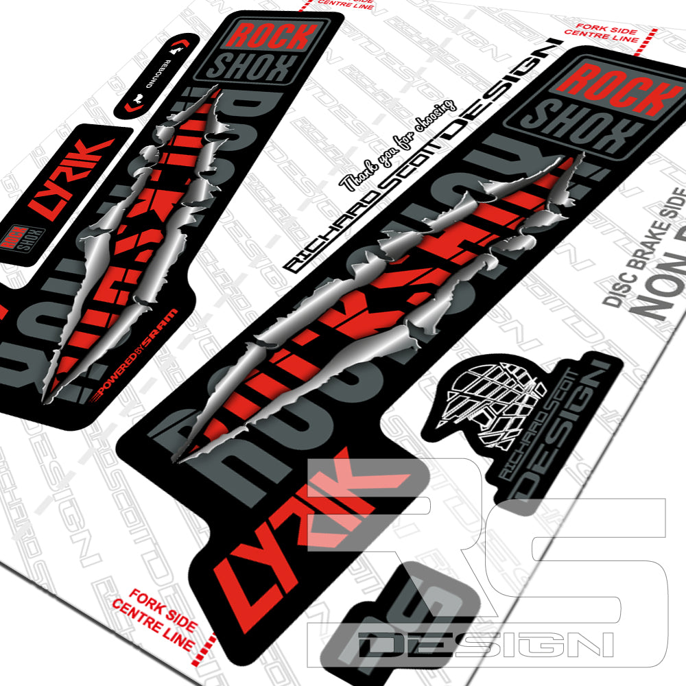 2018 RS LYRIK 'RIPPER' DECAL KIT – Richard Scott Design
