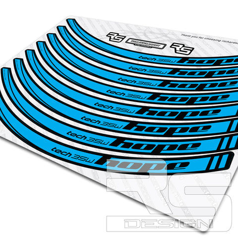 HOPE STYLE TECH 35W RIM DECALS