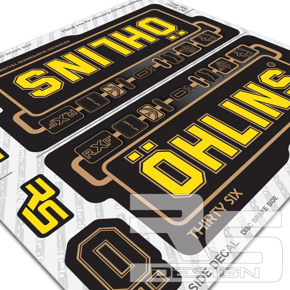 OHLINS STYLE RXF 36 DATUM DECAL KIT – Richard Scott Design